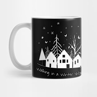 Winter quotes with cute home design Mug